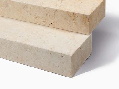 Blocs marches en pierre calcaire Cremona zoom