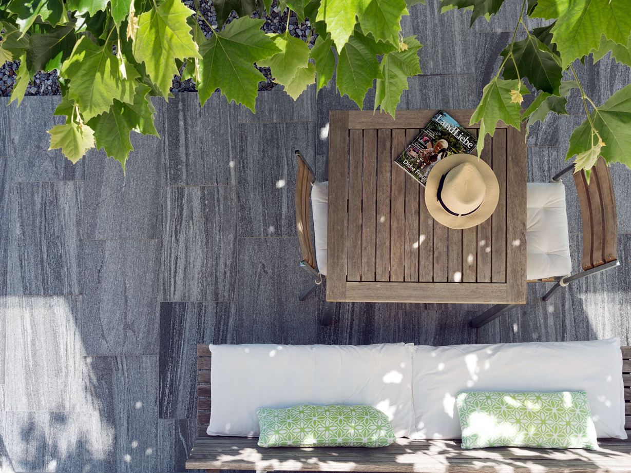 Granit Urban Grey Line-Terrasse von oben