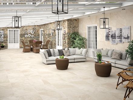 Wintergarten mit Schieferoptik Axis Cream